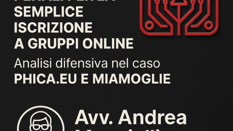Dal virtuale al Penale. Stategie difensive. Il caso Phica.net e MiaMoglie