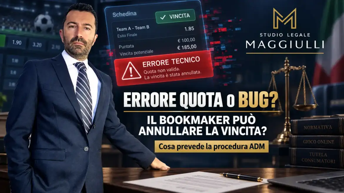 Errore quota, quando il bookmaker può annullare una vincita