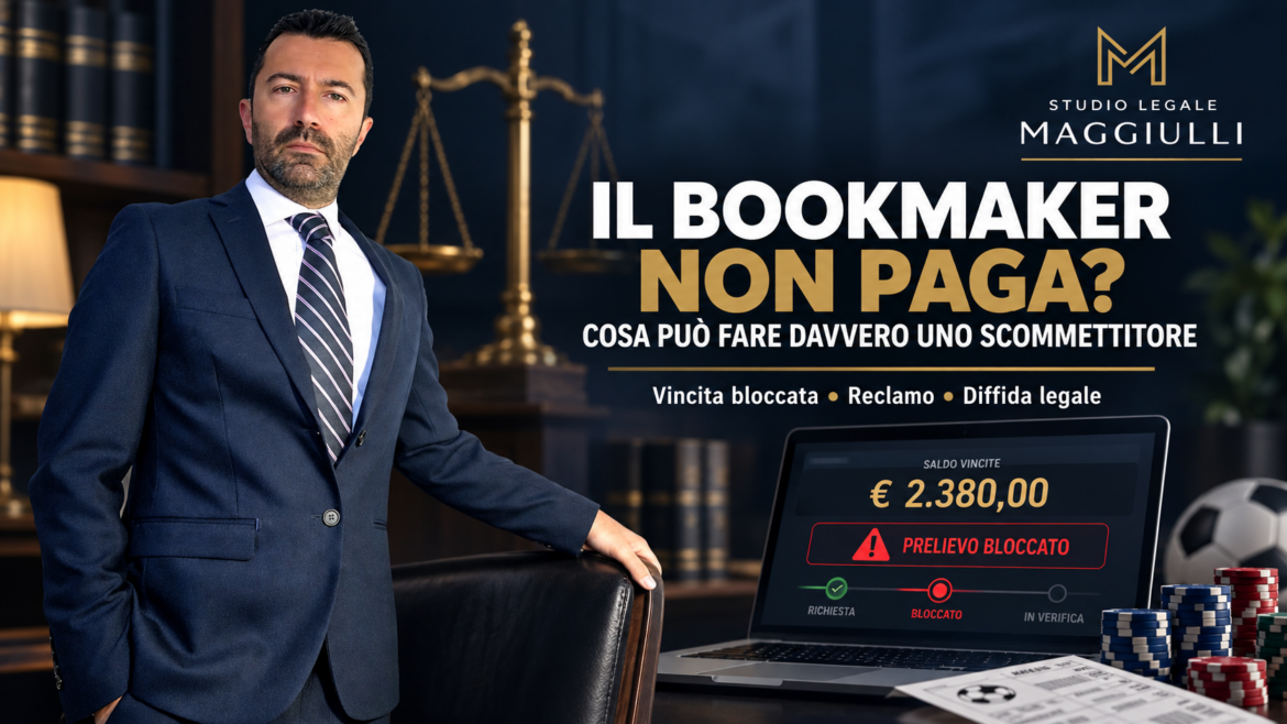 Il bookmaker non paga la vincita? Cosa può fare davvero uno scommettitore